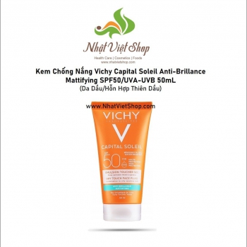 VL- Kem Chống Nắng Vichy Capital Soleil Anti-Brillance Mattifying SPF50/UVA-UVB 50mL