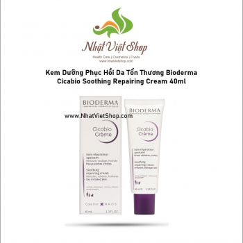 Kem Dưỡng Phục Hồi Da Tổn Thương Bioderma Cicabio Soothing Repairing Cream 40ml