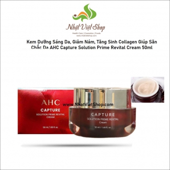 Kem Dưỡng Sáng Da, Giảm Nám, Tăng Sinh Collagen Giúp Săn Chắc Da AHC Capture Solution Prime Revital