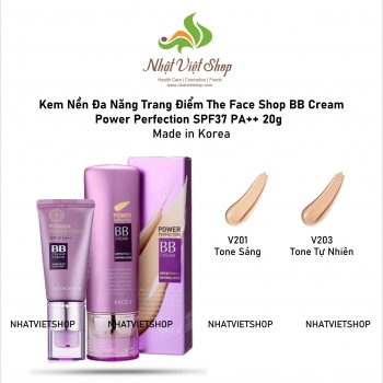 Kem Nền Đa Năng Trang Điểm The Face Shop BB Cream Power Perfection SPF37 PA++ 20g