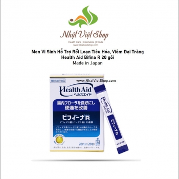 Men Vi Sinh Hỗ Trợ Rối Loạn Tiêu Hóa, Viêm Đại Tràng Health Aid Bifina R 20 gói