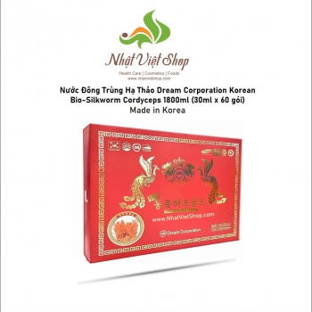 Nước Đông Trùng Hạ Thảo Dream Corporation Korean Bio-Silkworm Cordyceps 1800ml(30mlx60gói)