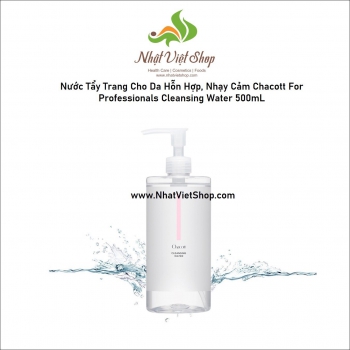 Nước Tẩy Trang Cho Da Hỗn Hợp, Nhạy Cảm Chacott For Professionals Cleansing Water 500mL