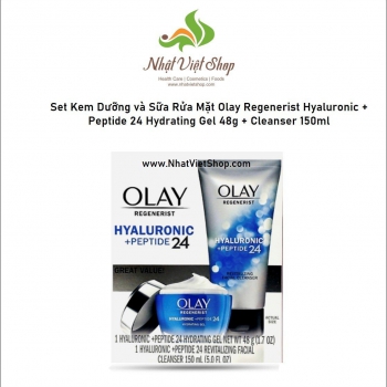 Set Kem Dưỡng và Sữa Rửa Mặt Dưỡng Ẩm Da Chuyên Sâu, Chống Lão Hóa Olay