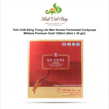 Tinh Chất Đông Trùng Lên Men Korean Fermented Cordyceps Militaris Premium Gold 1200ml (40mlx30gói)