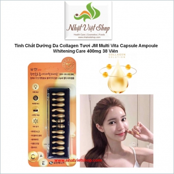 Tinh Chất Dưỡng Da Collagen Tươi JM Multi Vita Capsule Ampoule Whitening Care 400mg