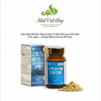 TPCN Fine - Viên Uống Bổ Não Tăng Cường Trí Nhớ, Rối Loạn Tiền Đình Fine Japan - Ginkgo Biloba Extra