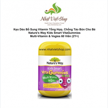 TPCN - Kẹo Dẻo Bổ Sung Vitamin Tổng Hợp, Chống Táo Bón Cho Bé Natures Way Kids Smart VitaGummies Mul