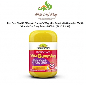 TPCN - Kẹo Dẻo Cho Bé Biếng Ăn Natures Way Kids Smart VitaGummies Multi-Vitamin For Fussy Eaters 60