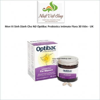 TPCN - Men Vi Sinh Dành Cho Nữ OptiBac Probiotics Intimate Flora 30 Viên - UK