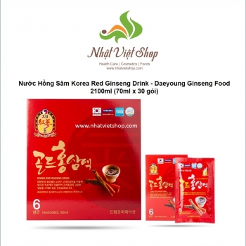 TPCN - Nước Hồng Sâm Daeyoung Korea Red Ginseng Drink 2100ml (70ml x 30 gói)