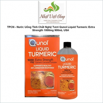 TPCN - Nước Uống Tinh Chất Nghệ Tươi Qunol Liquid Turmeric Extra Strength 1000mg 900mL USA