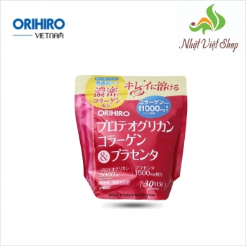 TPCN Orihiro - Bột Collagen Proteoglycan nhau thai heo 11000mg Orihiro (180g)