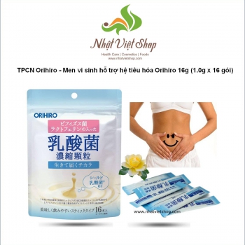 TPCN Orihiro - Men vi sinh hỗ trợ hệ tiêu hóa Orihiro 16g (1.0g x 16 gói)