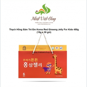 TPCN - Thạch Hồng Sâm Trẻ Em Korea Red Ginseng Jelly For Kids 450g (15g x 30 gói)