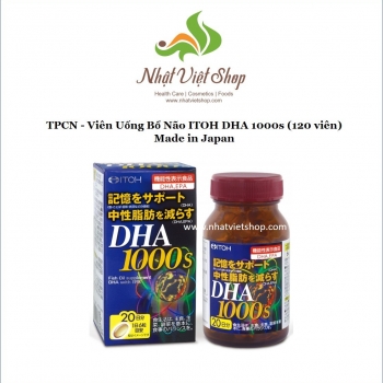 TPCN - Viên Uống Bổ Não ITOH DHA 1000s Nhật Bản (120 viên), EXP: 26/5/2025
