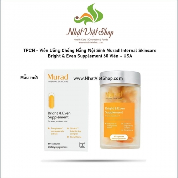 TPCN - Viên Uống Chống Nắng Nội Sinh Murad Internal Skincare Bright & Even Supplement 60 Viên - USA
