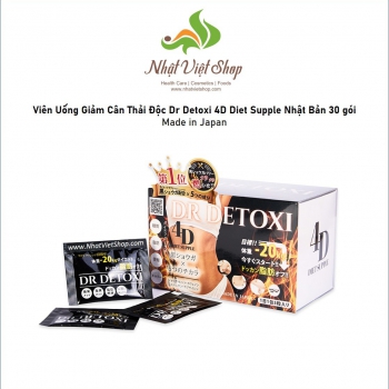TPCN - Viên Uống Giảm Cân Thải Độc Dr Detoxi 4D Diet Supple Nhật Bản 30 gói (EXP:5/2024)