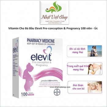 TPCN - Vitamin Cho Bà Bầu Elevit Pre-conception & Pregnancy 100 viên - Úc