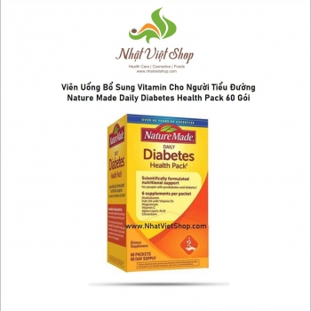 TPCN - Viên Uống Bổ Sung Vitamin Cho Người Tiểu Đường Nature Made Daily Diabetes Health Pack 60 Gói