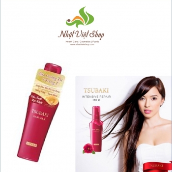 Tsubaki - Sữa dưỡng tóc 3in1 Tsubaki Hair Milk chống nắng và phục hồi hư tổn 100ml