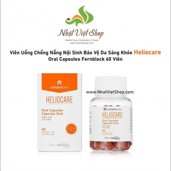Viên Uống Chống Nắng Nội Sinh Bảo Vệ Da Sáng Khỏe Heliocare Oral Capsules Fernblock 60 Viên