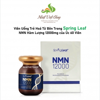 Viên Uống Trẻ Hoá Từ Bên Trong Spring Leaf NMN Hàm Lượng 12000mg của Úc 60 Viên