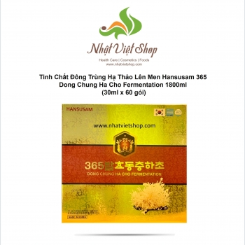 Tinh Chất Đông Trùng Hạ Thảo Lên Men Hansusam 365 Dong Chung Ha Cho Fermentation 1800ml (30mlx60gói)
